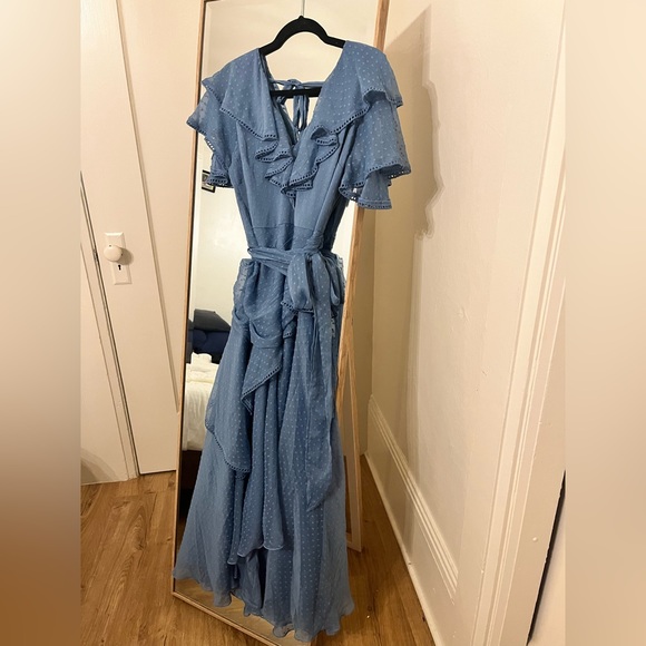 ASOS Curve Chiffon Maxi Bridesmaid Dress - Picture 4 of 9